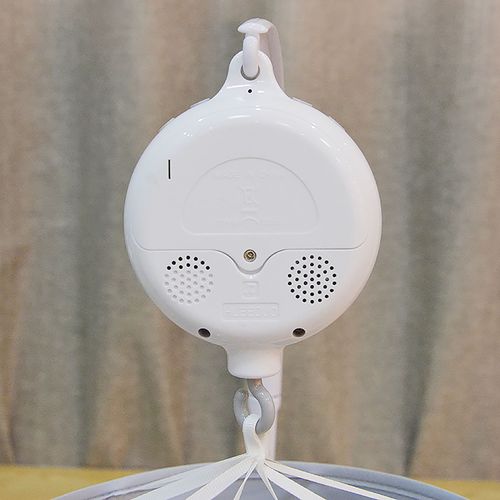 Cloche À Musique Rotative Blanche Pour Nouveau-Né, Jouets Mignons Pour Bébé, Cloche De Lit Suspendue Avec 12 Musiques À L'Intérieur