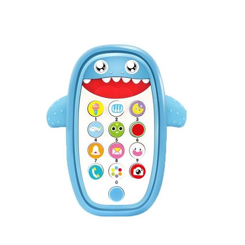 Téléphone Portable Anglais Pour Bébé, Musique Requin, Dessin Animé, Avec Éclairage Doux, Mobile Durable, Jouet Éducatif Intéressant Pour Enfant