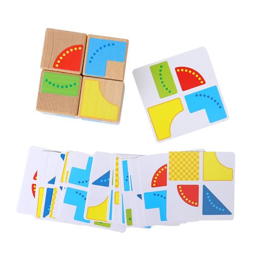 Puzzle En Blocs De Construction En Bois, Cadeau D'Anniversaire, Jeux De Société Parent-Enfant Pour Bébé D'Âge Préscolaire