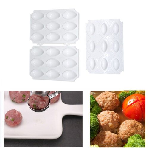 Moule À Boulettes De Viande, 9 Trous, Manuel, Moule À Pain De Viande Hachée, Robot Pour Desserts Et Tartes, Outils De Cuisine, 2021