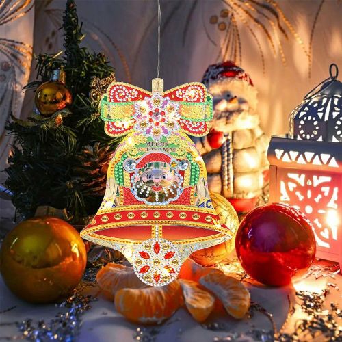 Lampe De Noël En Mosaïque, Bricolage, Peinture Diamant, Forme Spéciale, Perceuse, Veilleuse, Décoration De Noël, Cadeaux Artisanaux Pour La Maison