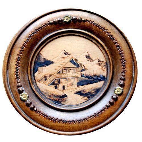 Assiette Décorative Bois Pays Savoyard
