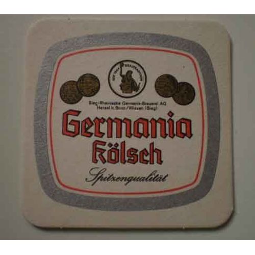 Lot 3 Dessous De Verre / Sous Bock / Sous Verre À Bière Allemande Germania Kölsch - Bad Godesberger  / Brasserie Sieg Rheinische (Hersel)