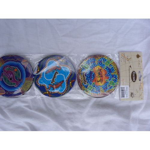 Sous Verres 'natives' Australiens, Tout Neuf Sous Blister