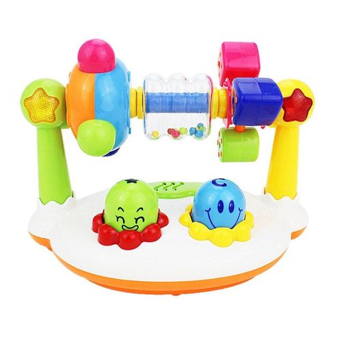 Puzzle Rotatif Pour Nouveau-Né, Jouet Musical Pour Bébé, Avec Éclairage Rotatif, Cadre De Fitness, Cadeau De Noël