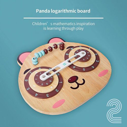 Jouet D'Apprentissage En Bois Pour Enfants, Éducation Précoce, Addition, Soustraction, Jeu De Développement, Méthode Méthode Montessori Panda, Planche D'Arithmétique Logarithme