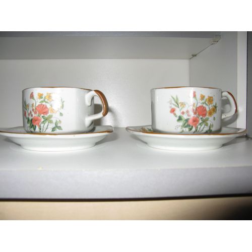 Lot De 2 Tasses Avec Sous-Tasses À Cappuccino