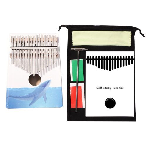 Piano Portable À 17 Touches En Bois D'Acajou, Clavier, Instrument De Musique, Mbira, Cadeau D'Anniversaire Et De Noël, Avec Accessoires