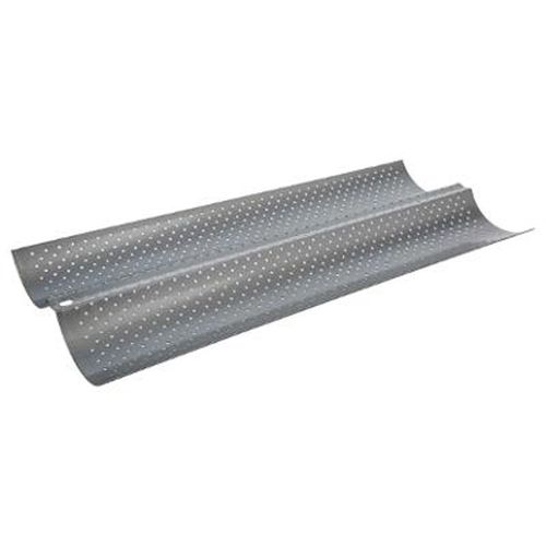 Plaque De Cuisson 2 Baguettes "Moule" 38cm Gris