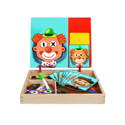 Puzzle Magnétique En Bois Pour Bébé, Jouet Pour Enfants, Planche À Dessin, Boîte, Jeu De Société Occupé, Éducatif, Apprentissage, Puzzle, Cadeau