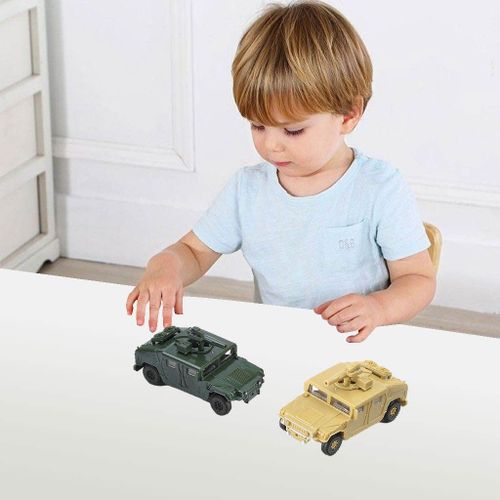 Kits Hmmwv En Plastique À Assembler, 2 Pièces, Modèle Américain, Jeu De Construction, Puzzle, Véhicule De L'Armée, Jouets, Cadeaux De Noël Pour Hommes, 1:72