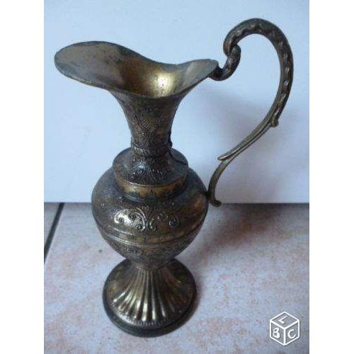 Pichet /Vase En Laiton Avec 1 Anse