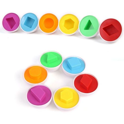 Jouets ¿Ufs Assortis Pour Bébé, Blocs De Construction En Plastique, Puzzle, Trieur, Jouet Éducatif Montessori, Jeu De Maths, 6 Pièces