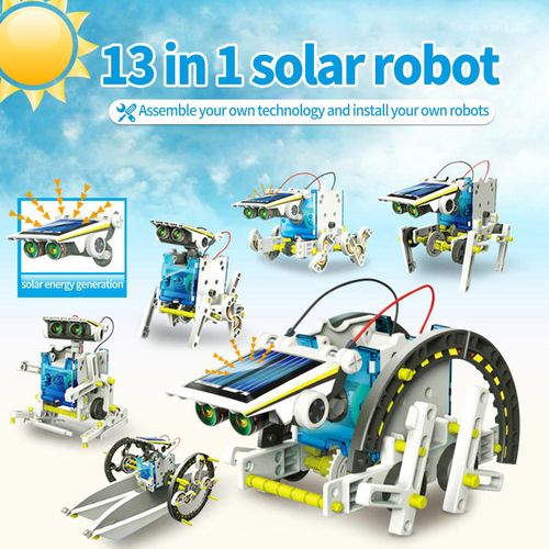 Robot De Transformation À Énergie Solaire Pour Enfants, Jouet Éducatif Et Pratique De Construction