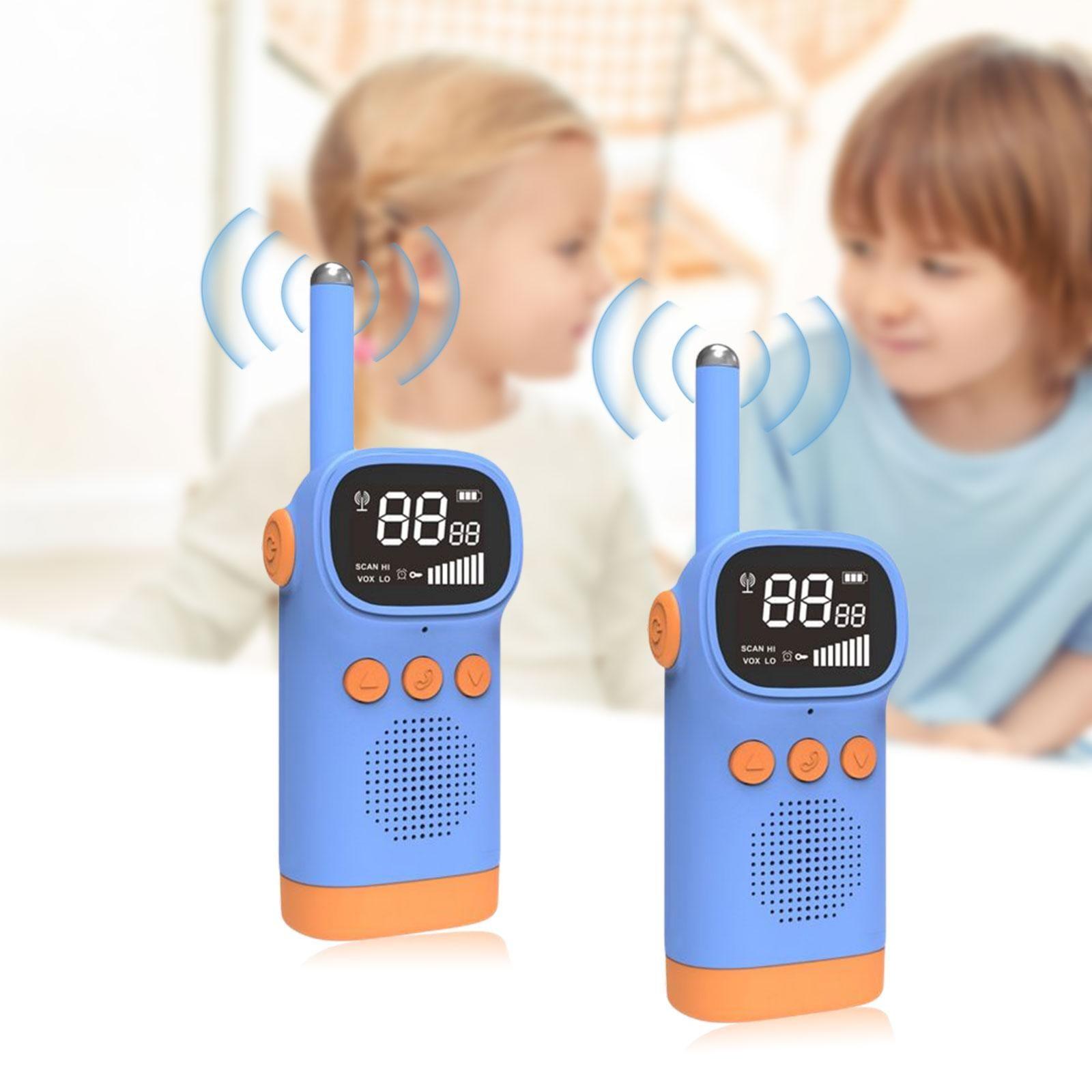 Walkie-talkie en plastique, portée de 3km, 2 pièces, canal Radio pour bébé,  Interphone, jouets pour enfants de 3 ans, anniversaire, nouvel an