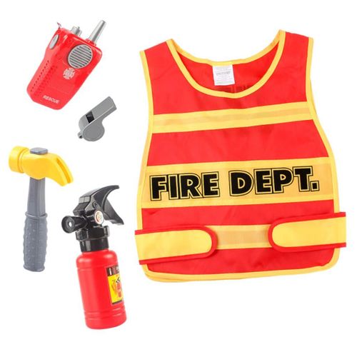 Costume De Pompier De Simulation, Accessoires De Déguisement, Cosplay, Jouets De Rôle, Accessoires De Fête, Jouet Éducatif Pour Enfants, Cadeaux