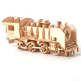 Puzzle 3d En Bois Pour Enfants, Bricolage, Voiture, Locomotive À Vapeur, Train, Modèle D'Assemblage, Kits Artisanaux En Bois, Décoration De Bureau, Jouet
