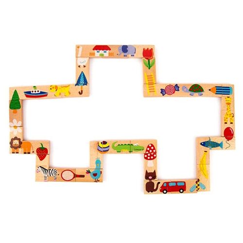 Blocs De Construction En Bois De Hêtre Pour Bébé, 28 Pièces, Jouets Éducatifs Classiques