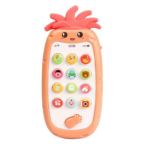 Téléphone Portable Simulant La Forme D'Ananas Pour Enfants, Téléphone Portable, Jouet Éducatif, Pour Enfants