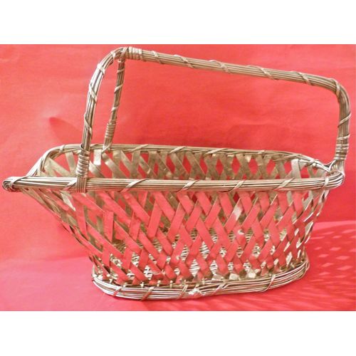 Porte Bouteille  De Table En Fil D'argent Massif