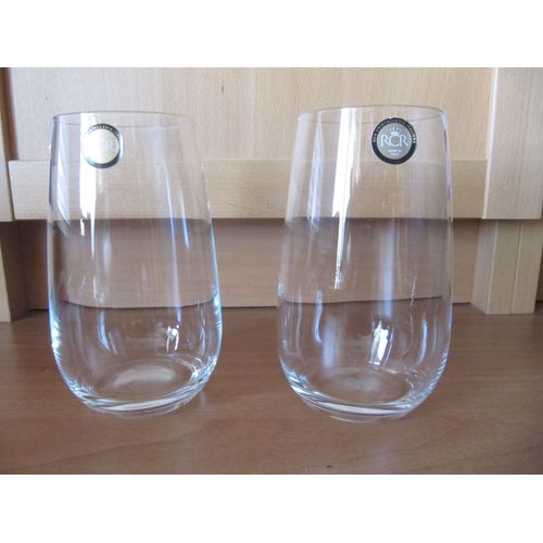 Lot De 2 Verres De Cocktail - Cristalleria Italiana