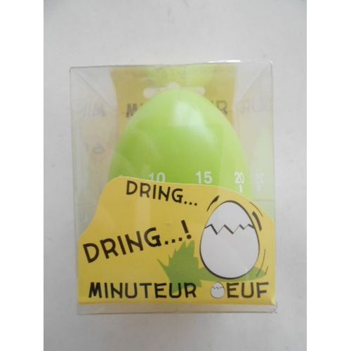 Minuteur 60mn De Couleur Verte - Forme Oeuf