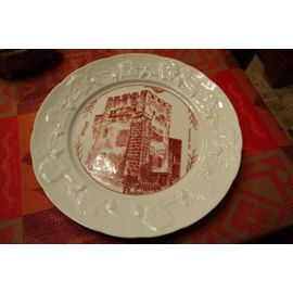Assiette Porcelaine Aux Effigies De Metz-Woippy