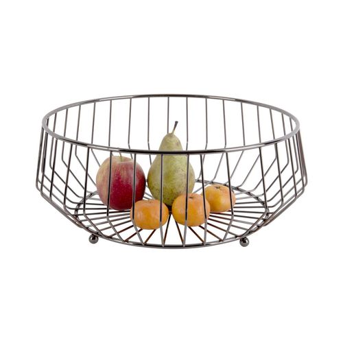 Corbeille À Fruits Design Métal Large Kink - Gris Foncé