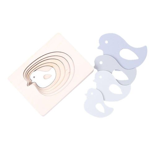 Puzzle Multicouches 3d En Bois, Dessins Animés, Panneau Animal Dégradé De Couleur, Jouets Créatifs Éducatifs Précoces, Cadeaux