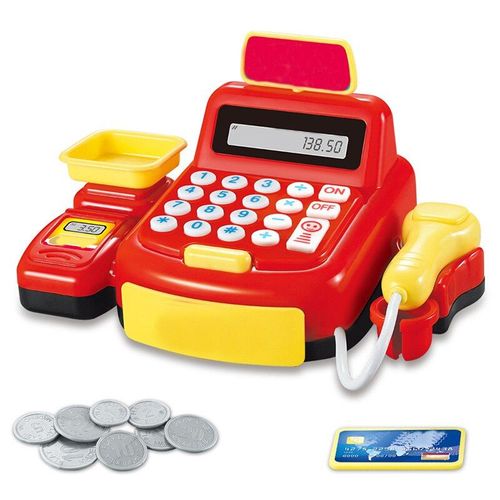 Simulation De Caisse Enregistreuse De Supermarché, Scanner De Jouets, Jeu De Rôle, Caisse Enregistreuse Électrique, Jouets D'Épicerie, Cadeau De Noël