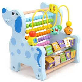 Acheter Jouets Puzzle en bois pour enfants, outil d'enseignement des  mathématiques, perles de calcul, boulier en bois, jouet éducatif
