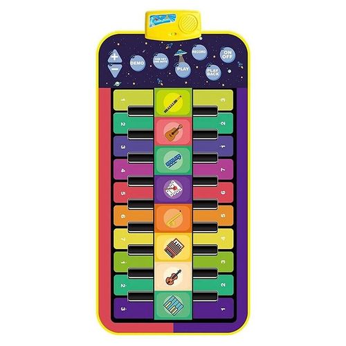 Tapis De Piano À Instrument De Musique Multifonction À Double Rangée, Tapis De Jeu Pour Clavier De Fitness Pour Bébé, Jouets Éducatifs Pour Enfants