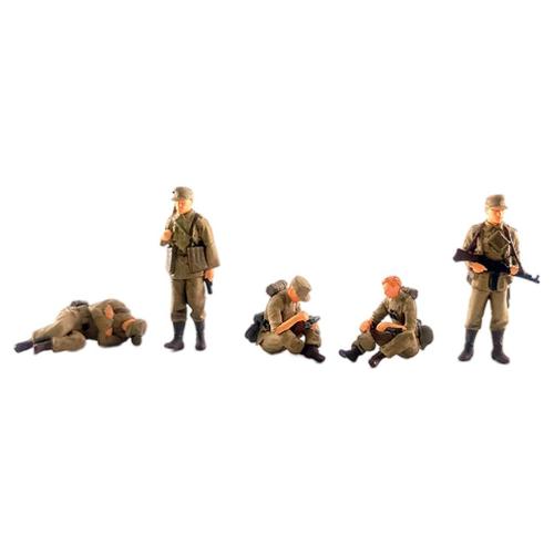 Figurine de soldat masculin en PVC, modèle 5x 1/72, figurine de
