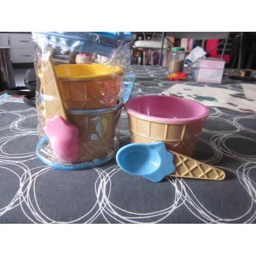 Lot De 3 Coupelles A Glaces Pour Enfant.