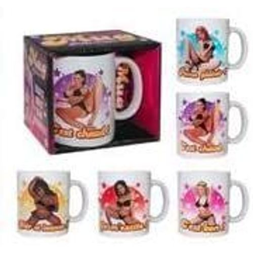 Sdt Lot De 2 Mugs Strip-Tease Modele Assorti Déshabille Au Contact Du Chaud