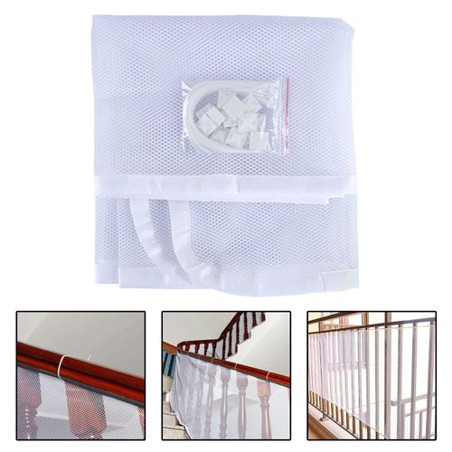 Filet De Sécurité Pour Enfants, Protection De Rampe D'Escalier De Balcon, Maille De Protection De Rampe Pour Animaux De Compagnie