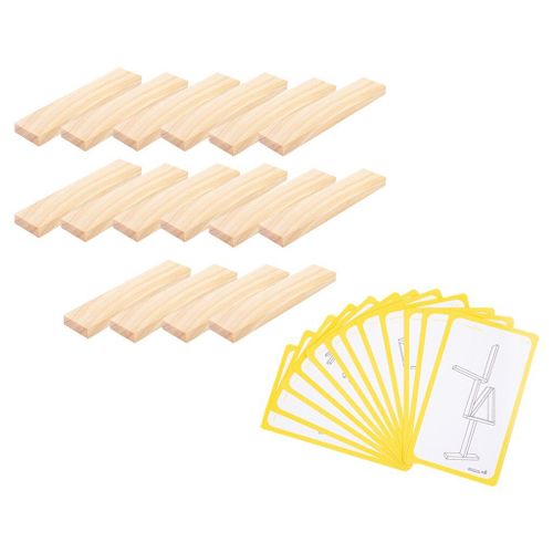 Blocs De Construction En Bois Pour Bébé, Jouets D'Enfance, Cadeau De Vacances, Bricolage, 16x