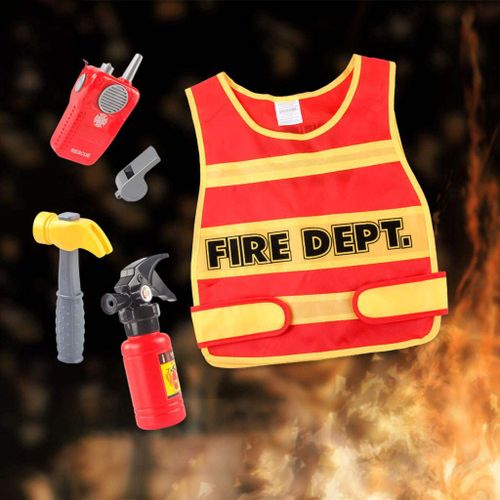 Déguisement De Pompier, Accessoires De Mascarade, Jouets Pour Enfants Garçons En Bas Âge