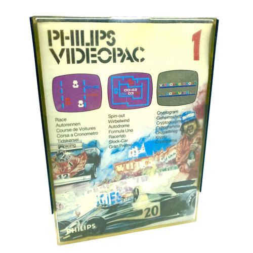 Philips Videopac N°1 Radiola Race Spin-Out Cryptogram En Boite Retrogaming