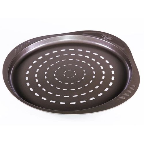 Pyrex - Plat À Pizza - Moule Rond - 32 Cm Diamètre - Perforé - Métal - Anti-Adhésif - Neuf