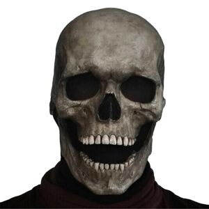 Masque Halloween Tête De Mort 3D En Latex - Mâchoire Mobile, Réaliste, Couvre Toute La Tête - Pour Cosplay, Fête Déguisée