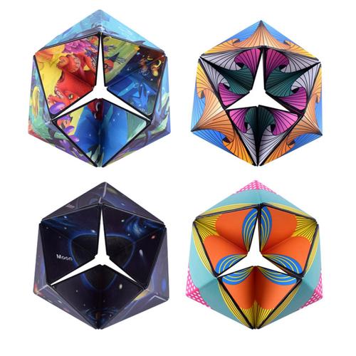 Infinity Flip Magic Cube Pour Enfants Et Adultes, Jouet De Décompression, Puzzle, Outil Anti-Stress, Forme Illimitée, Produit Cognitif À Proximité