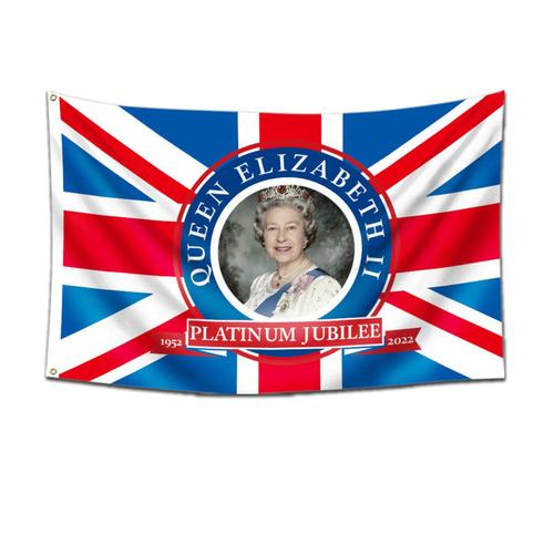 Drapeau Géant De La Reine Elyabeths Plati-Num, Pour Le Réveillon Du 70e Anniversaire, 3x5 Pieds, Union Jack