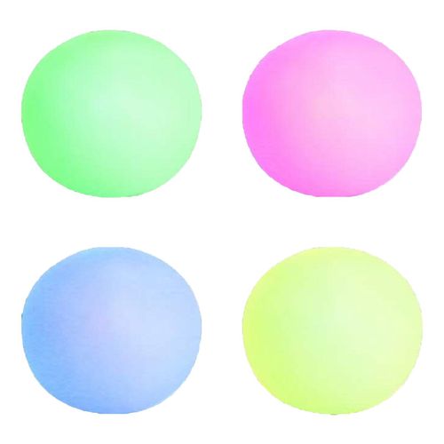 Balle Anti-Stress Lumineuse Et Douce Pour Adultes, Jouet De Décompression, Balle Rebondissante, Couleur Aléatoire, Brille Dans La Nuit, 1 Pièce