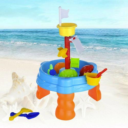 Table de plage en plastique pour enfants, jeu de sable d'été