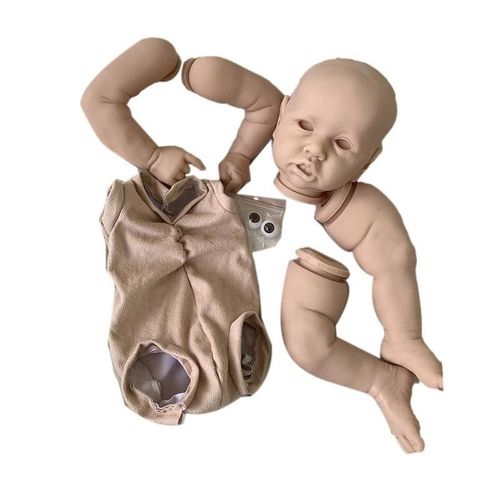 Kit De Bricolage Pour Bébé, 23 Pouces, Visage Populaire, Couleur Inachevée, Non Peinte, Réel, Très Doux, X0e3