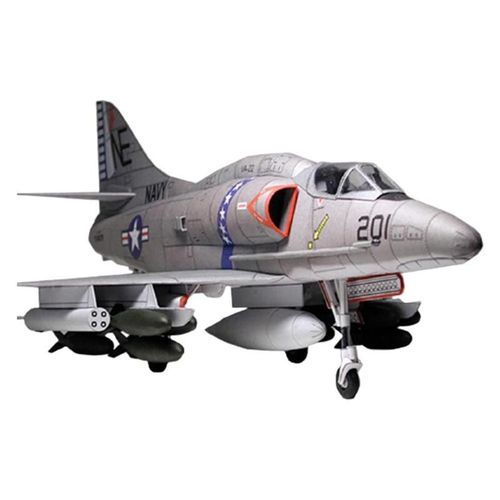 Avion D'Attaque Américain Skyhawk A-4, Modèle D'Avion D'Attaque En Papier, Bricolage, 1:33 W5u4