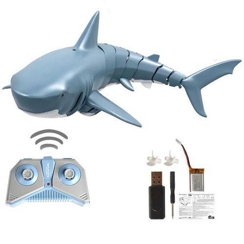 Bateau Requin Télécommandé, Jouet De Simulation Pour Piscine, Salle De Bain, 2.4g, R1r0