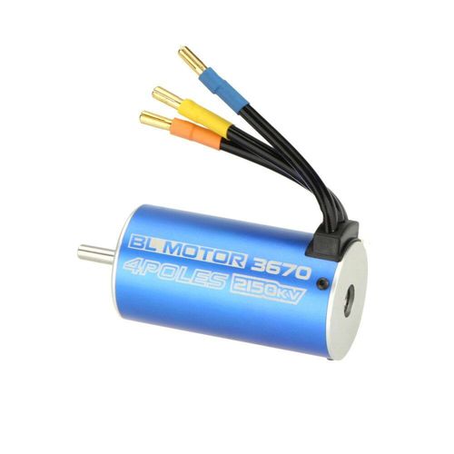 Moteur Sans Balais 3670, 1/8 Kv, 4 Pôles, Pour Voiture Monstre Tout-Terrain, Bateau, Rc 1/10, 1 Pièces