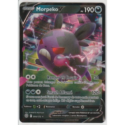 Carte Pokemon - Morpeko V - 095/172 - Ultra-Rare - Épée Et Bouclier 9 - Stars Etincelantes - Eb9 -Vf